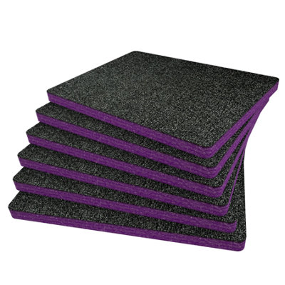 B&Q -  Peli 1550 Foam Inserts Cut And Peel Foam Easy To Clean (Purple 30mm)