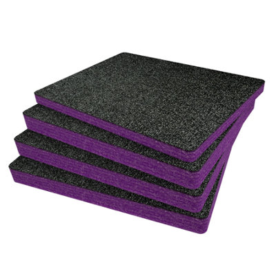B&Q -  Peli 1550 Foam Inserts Cut And Peel Foam Easy To Clean (Purple 50mm)