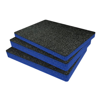 B&Q -  Peli 1520 Foam Inserts Cut And Peel Foam Easy To Clean (Blue 50mm)