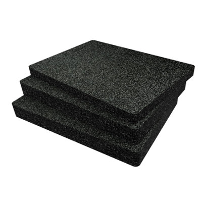 B&Q -  Peli 1520 Foam Inserts Cut And Peel Foam Easy To Clean (Black 50mm)