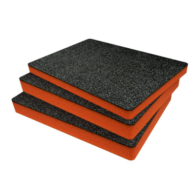 B&Q -  Peli 1520 Foam Inserts Cut And Peel Foam Easy To Clean (Orange 50mm)