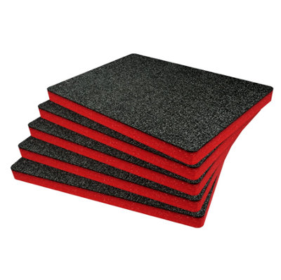 B&Q -  Peli 1520 Foam Inserts Cut And Peel Foam Easy To Clean (Red 30mm)