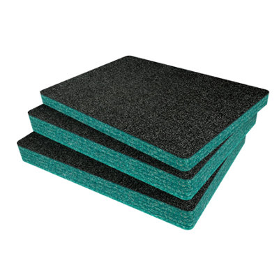 B&Q -  Peli 1520 Foam Inserts Cut And Peel Foam Easy To Clean (Teal 50mm)