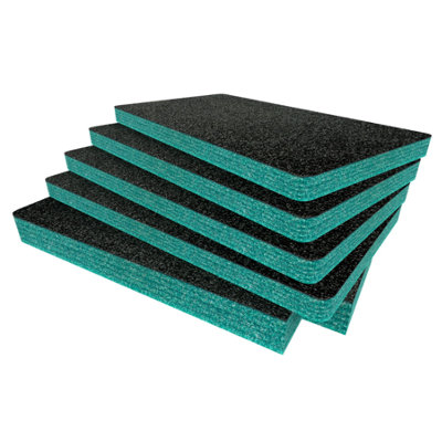 B&Q -  Peli 1535 Foam Inserts Cut And Peel Foam Easy To Clean (Teal 30mm)