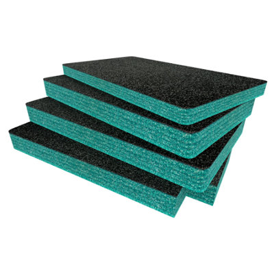 B&Q -  Peli 1535 Foam Inserts Cut And Peel Foam Easy To Clean (Teal 50mm)