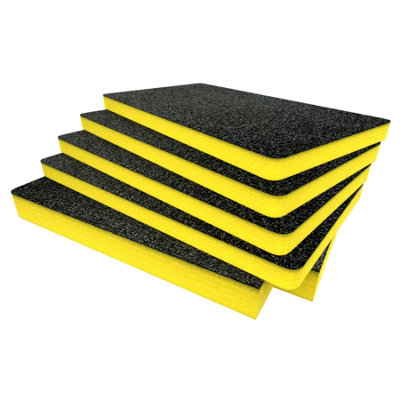 B&Q -  Peli 1535 Foam Inserts Cut And Peel Foam Easy To Clean (Yellow 30mm)