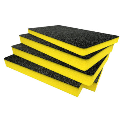 B&Q -  Peli 1535 Foam Inserts Cut And Peel Foam Easy To Clean (Yellow 50mm)