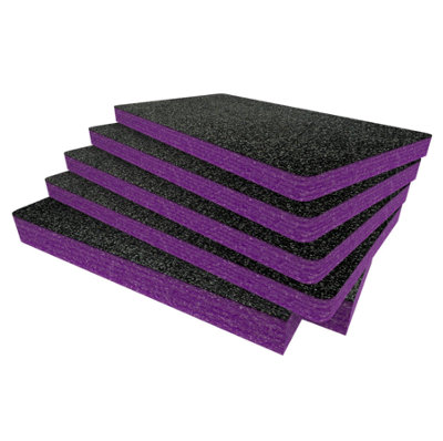 B&Q -  Peli 1535 Foam Inserts Cut And Peel Foam Easy To Clean (Purple 30mm)