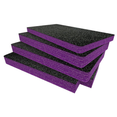 B&Q -  Peli 1535 Foam Inserts Cut And Peel Foam Easy To Clean (Purple 50mm)