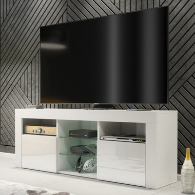B&Q -  Pulse Tv Unit 145CmWhite With Gloss Doors
