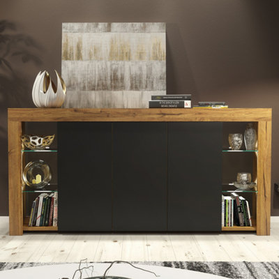 Creative Furniture Oak Sideboard 164cm - Brown - Image 4