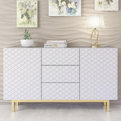  - Sideboard Diamond Luxe 140CmWhite