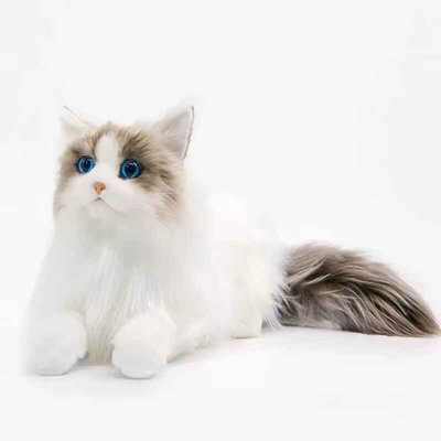  - Lifelike Plush Cat Toy  Soft Simulation Doll For & Elderly