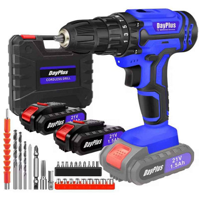 21V Cordless Drill & Electric Screwdriver Kit With 29 Accessories from B&Q