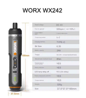 - 4V Mini Cordless Screwdriver Set