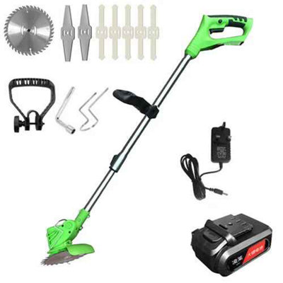 21V Cordless Grass Trimmer With 2 BatteriesElectric Garden Edger & Cutter from B&Q