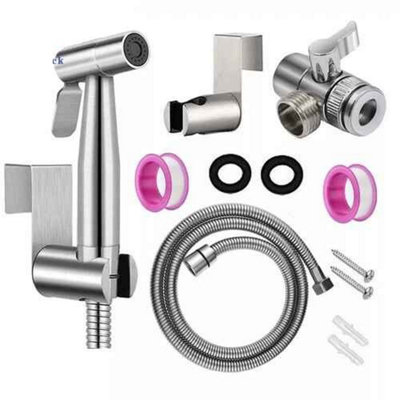 Luxury Handheld Bidet Toilet Jet Spray Hygienic Shattaf Douche Kit