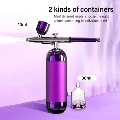 Wireless Airbrush Spray Gun With Compressor Purple from B&Q