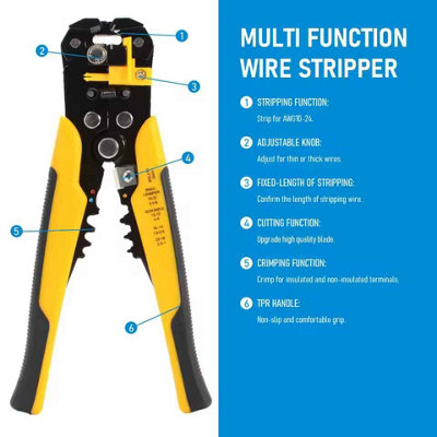 Multifunction Wire Stripper Crimper Cutter Pliers