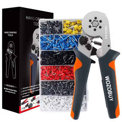 Ferrule Crimping Tool With 2000Pcs Wire Terminals from B&Q