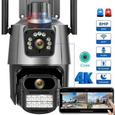 4K 8Mp Outdoor Wifi Ptz Cctv Camera from B&Q