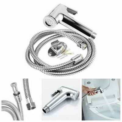  - Handheld Bidet Spray Kit  Chrome Toilet Shower And Hose