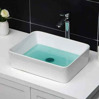  - Bathroom Vanity Ceramic Basin White Countertop Sink