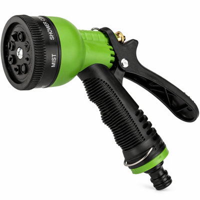 Grass Warehouse Universal 8 Function Garden Hose Spray Gun Nozzle Abs Trigger Lawn Watering Hose Spray from B&Q