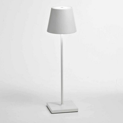 Zafferano Poldina Pro Rechargeable White Table Lamp