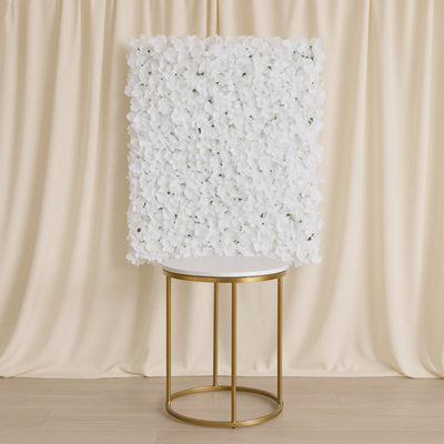 Sandra Chaircovers Hydrangea Wall Collection60Cm X 40CmArtificial Hydrangea Flower Wall PanelSingleWhiteWedding Event Backdrop from B&Q
