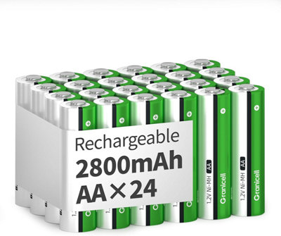 B&Q -  Aa Ni-Mh Rechargeable Batteries 1.2V 2800Mah (Pack Of 24)
