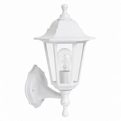 Shopnbits Outdoor Wall Lantern Light  Waterproof Traditional Garden Patio Wall Light White from B&Q