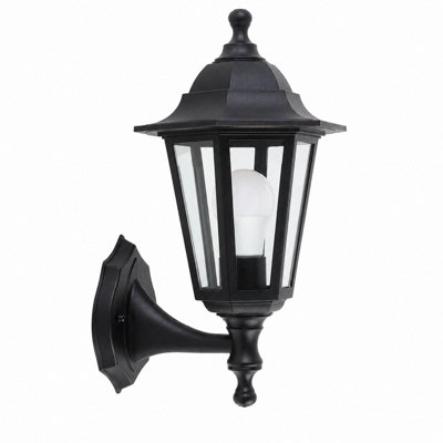 Shopnbits Outdoor Wall Lantern Light Waterproof  Traditional Garden Patio Wall Light Black from B&Q