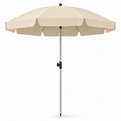  - Shopnbits 2M Garden Parasol Patio Umbrella With TiltBeige Outdoor Garden UmbrellaUv Resistant Sun Shade