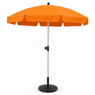  - Shopnbits 2M Garden Parasol Orange Patio Umbrella With Tilt FunctionUv50+ Protection & 8 Steel Ribs