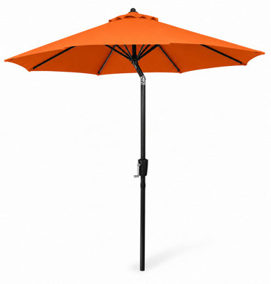  - Shopnbits 3M Garden Parasol Umbrella With Crank Handle & TiltUv Resistant Orange Patio Sun Shade38mm Steel Pole