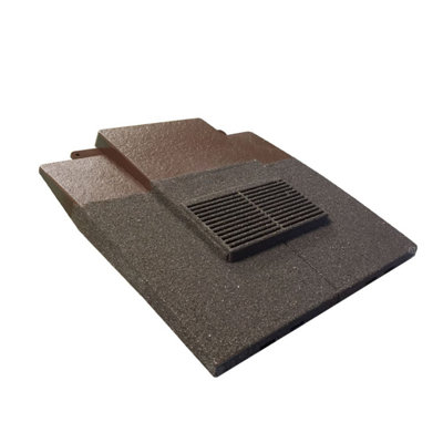 Manthorpe Granulated Antique Brown Plain Tile Vent With Adaptor Kit For Clay And Concrete Roofs from B&Q