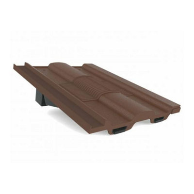 Manthorpe Brown Castellated Tile Vent With Adaptor Kit For Clay And Concrete Tile Roofs from B&Q