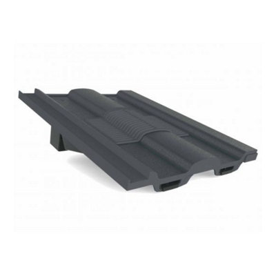 Manthorpe Slate Grey Castellated Tile Vent With Adaptor Kit For Clay And Concrete Tile Roofs from B&Q