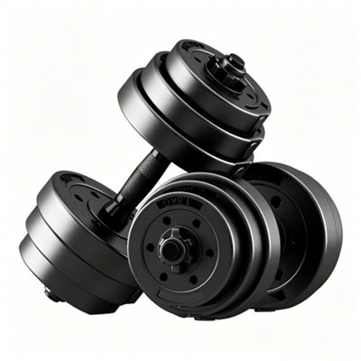 B&Q -  25Kg Adjustable Dumbbells Set Anti-Slip Strength Training Weights