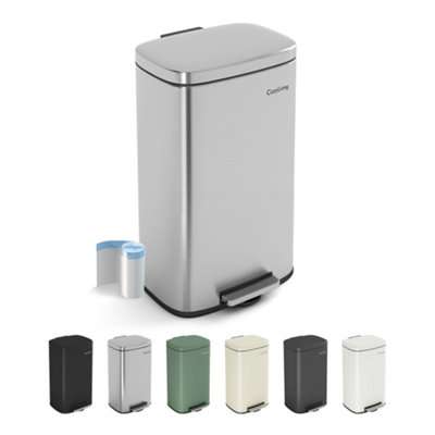 MCC Direct 30L Pedal Bin Kitchen & Bathroom Household Rubbish Office Waste Bin from B&Q