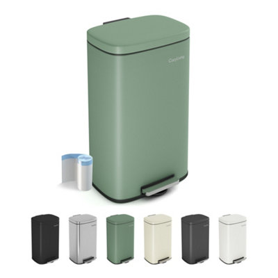 MCC Direct 30L Pedal Bin Kitchen & Bathroom Household Rubbish Office Waste Bin from B&Q