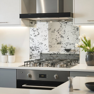 B&Q -  Antique Mirror Splashback 60Cm X 65Cm (Toughened Glass)