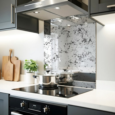 B&Q -  Antique Mirror Splashback 70Cm X 75Cm (Toughened Glass)