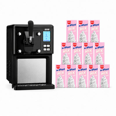 B&Q -  Digital Luxury Soft Serve Ice Cream Maker 1.5L With 12 X 1L Mr Whippy Mix