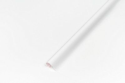 B&Q -  Plain Matt White Sticky Back Plastic Furniture Worktop Self Adhesive Wrap 3M X 45Cm