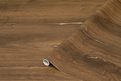 D-C-Fix Woodgrain Flagstaff Oak Sticky Back Plastic Furniture Worktop Self Adhesive Wrap 10M X 67.5Cm from B&Q