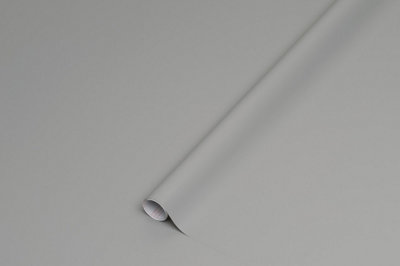 D-C-Fix Plain Matt Grey Sticky Back Plastic Furniture Worktop Self Adhesive Wrap 10M X 45Cm from B&Q