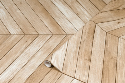 D-C-Fix Chevron Natural Woodgrain Sticky Back Plastic Self Adhesive Vinyl Wrap 3M X 67.5Cm