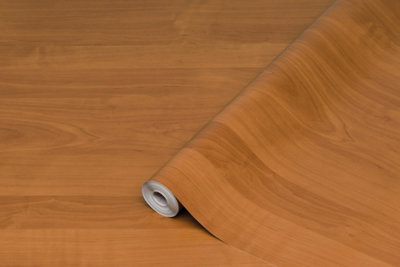 B&Q -  Medium Alder Wood Woodgrain Sticky Back Plastic Self Adhesive Vinyl Wrap 15M X 45Cm